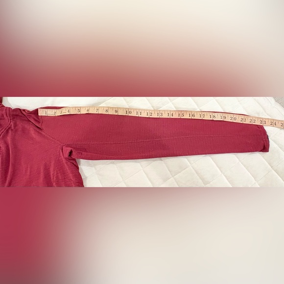 Patagonia Women's Capilene® Thermal Weight Zip-Neck Hoody Maroon Red Size XS - Picture 8 of 16